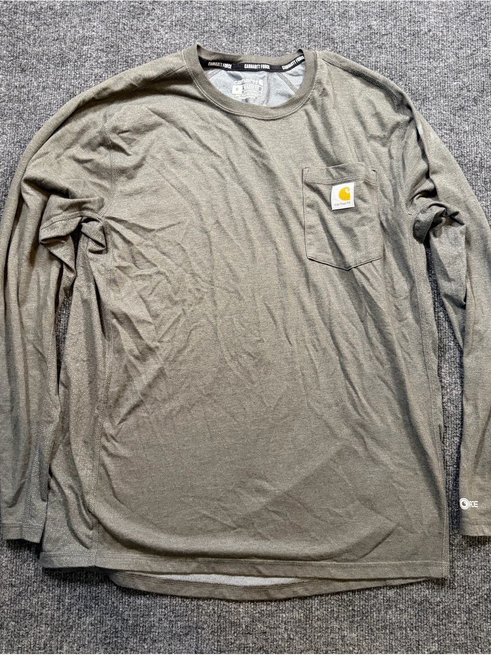 Carhartt Men's Long-Sleeve Pocket Tee - gray